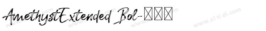 AmethystExtended Bol字体转换